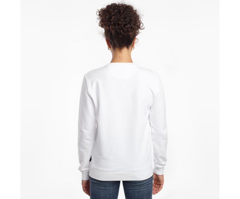 Women's Saucony Rested Crewneck Shirts White | Singapore 282CTVE